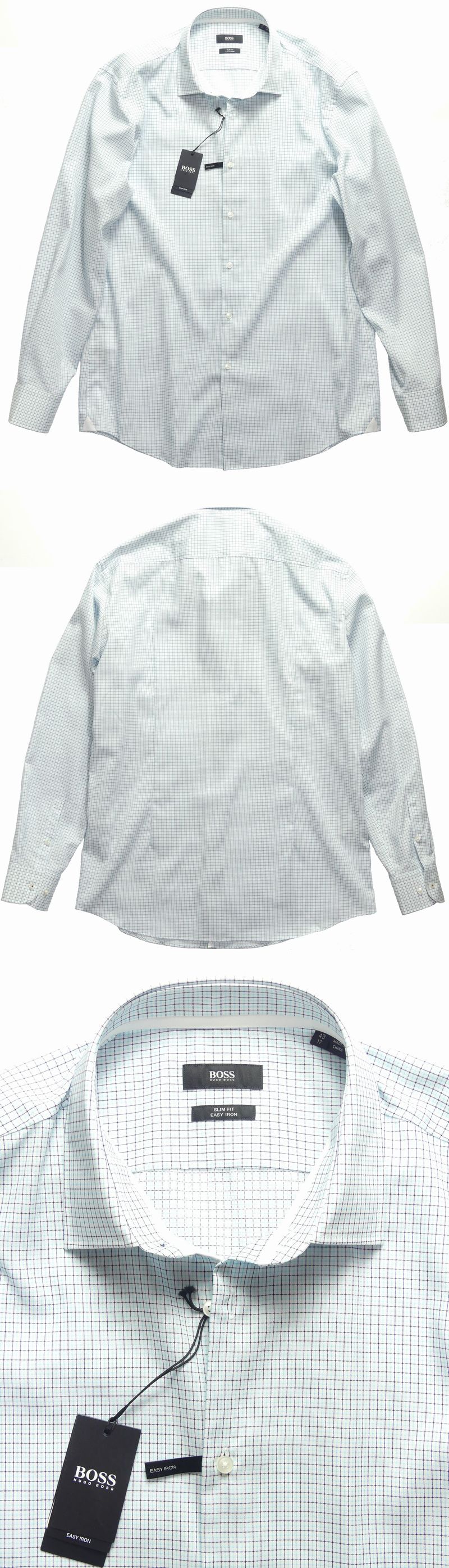 26,000円新品ヒューゴボスEASY IRONシャツ【17/43＝日本3XL】 - シャツ